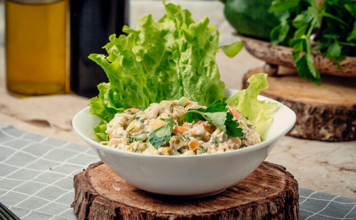 recept kip salade gember